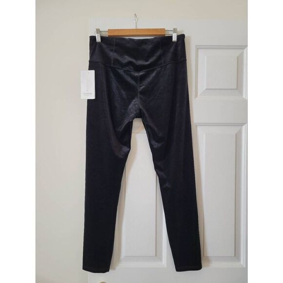 Athleta Elation Velvet Tight BLACK SIZE L $109 NWT - Picture 6 of 9